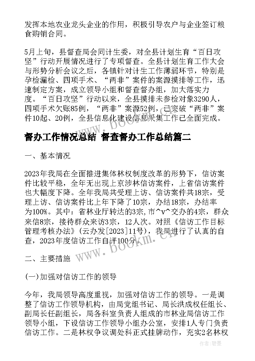 最新督办工作情况总结 督查督办工作总结(优质5篇)