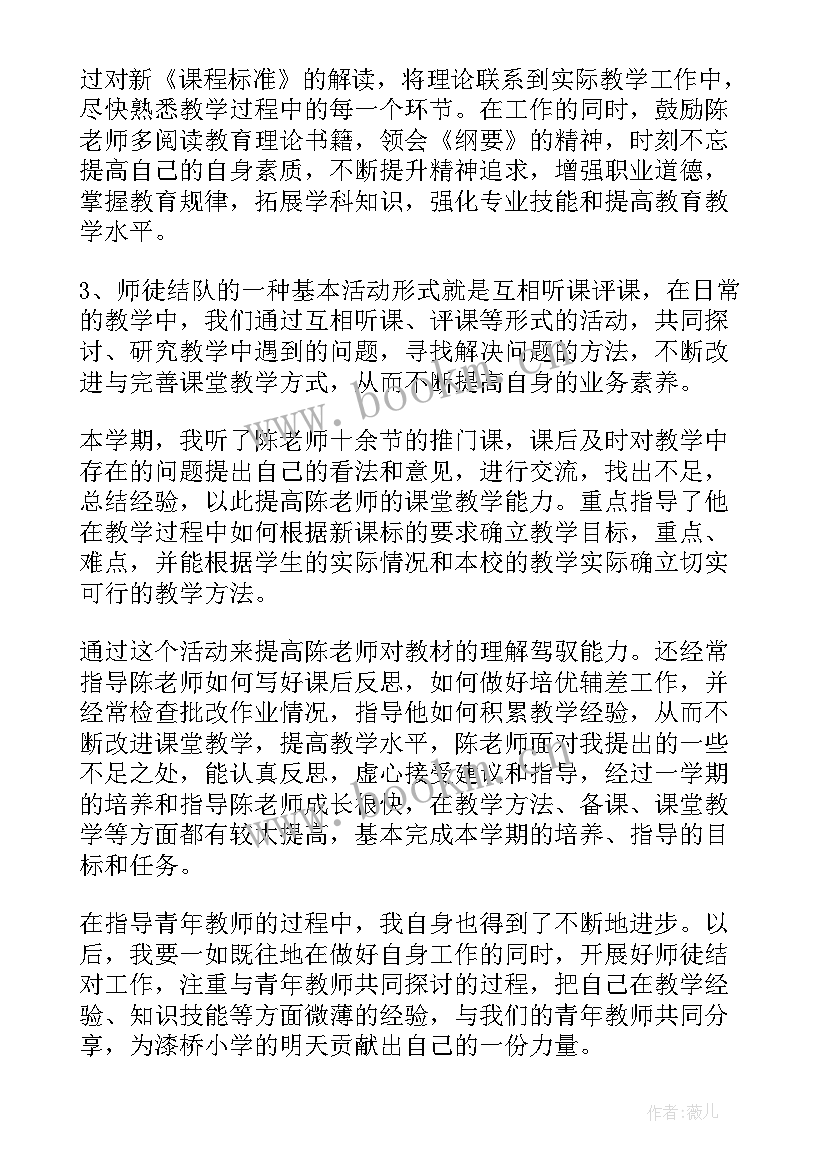 最新辅导教师参赛工作总结版 辅导青年教师工作总结(优秀5篇)