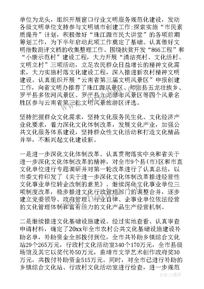 文博会工作总结 宣传文化工作总结(精选6篇)