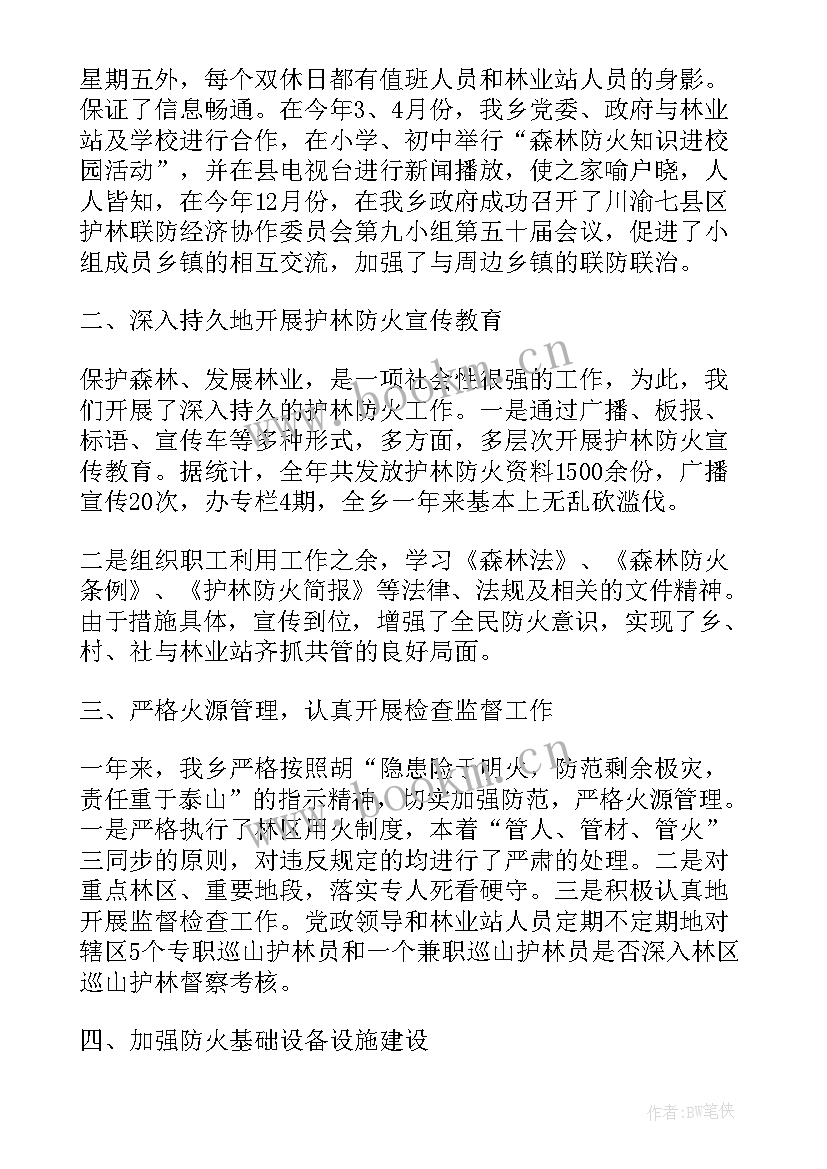 2023年森林防火工作总结(汇总9篇)