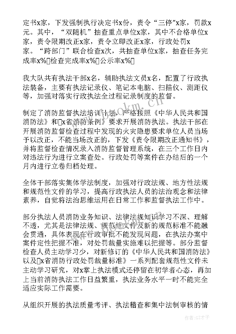 消防救援大队事迹材料 消防救援大队年度执法工作总结(优质5篇)