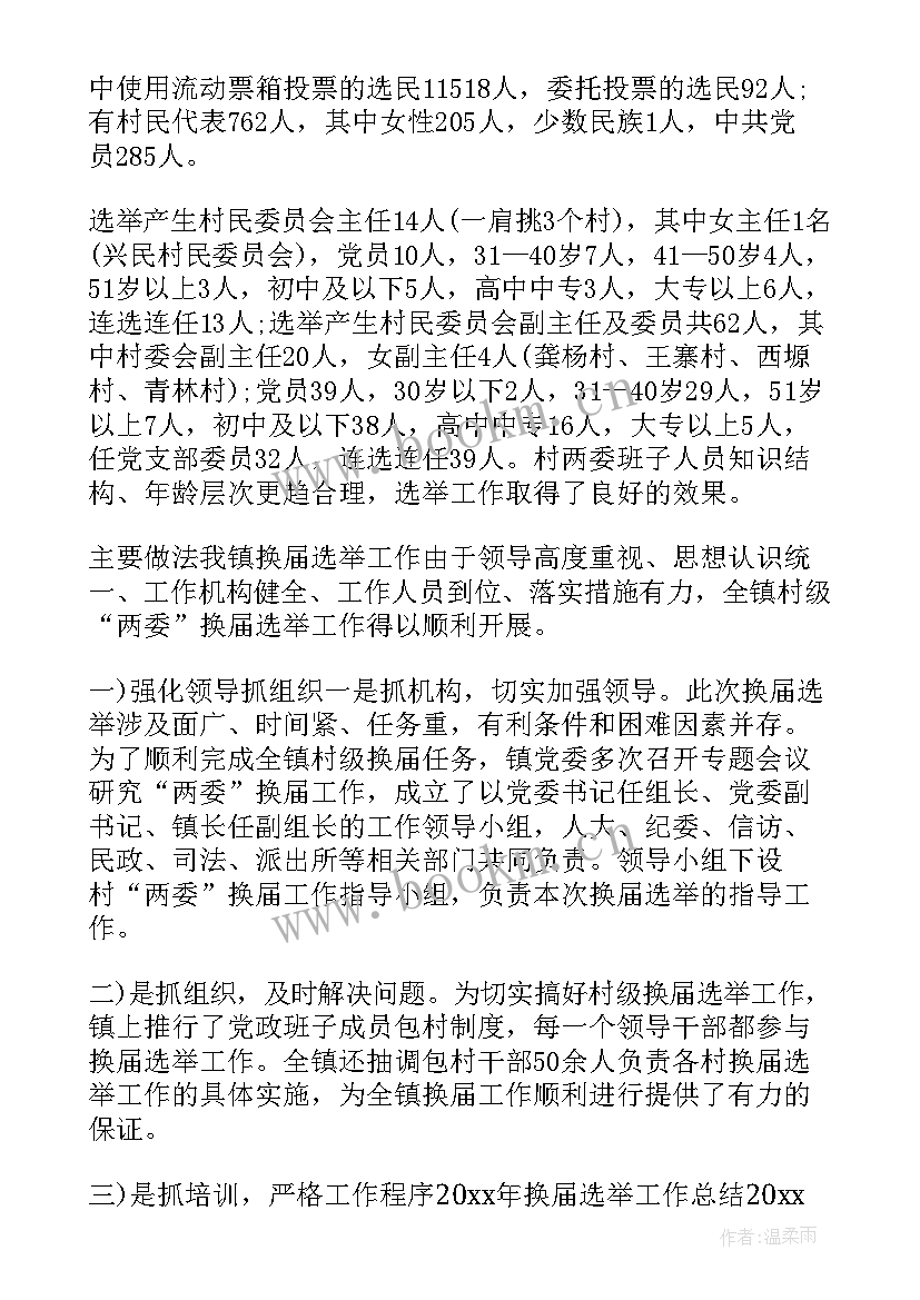 2023年社区换届选举工作总结报告(精选5篇)