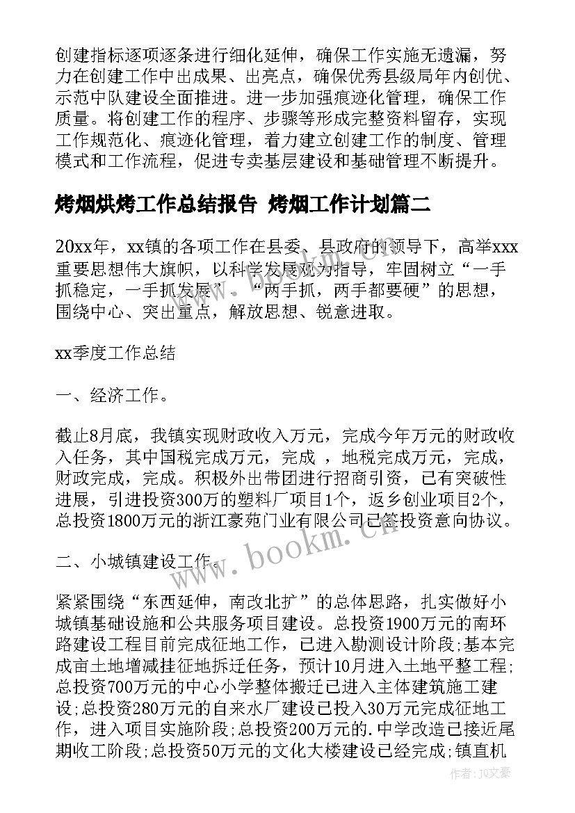 2023年烤烟烘烤工作总结报告 烤烟工作计划(汇总7篇)