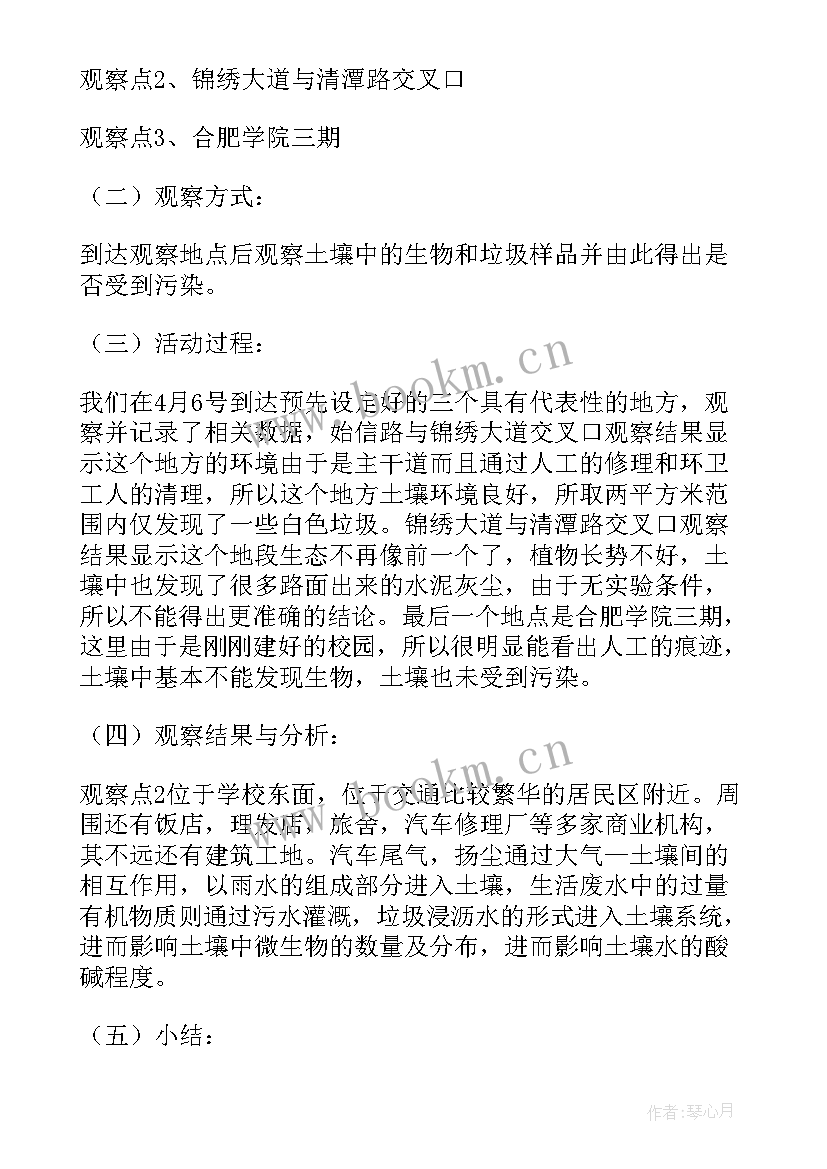 环境整治工作周报 周边环境调查报告(模板9篇)