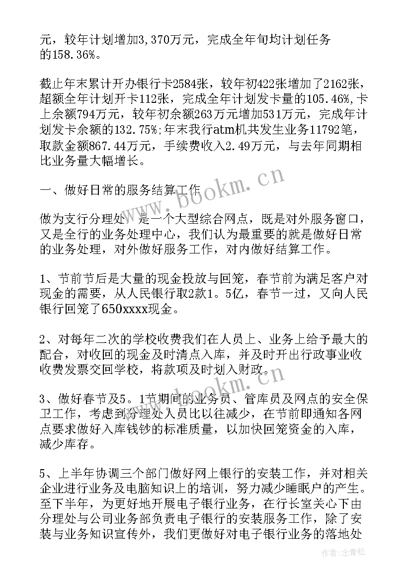 最新银行网点行长工作总结(优质6篇)