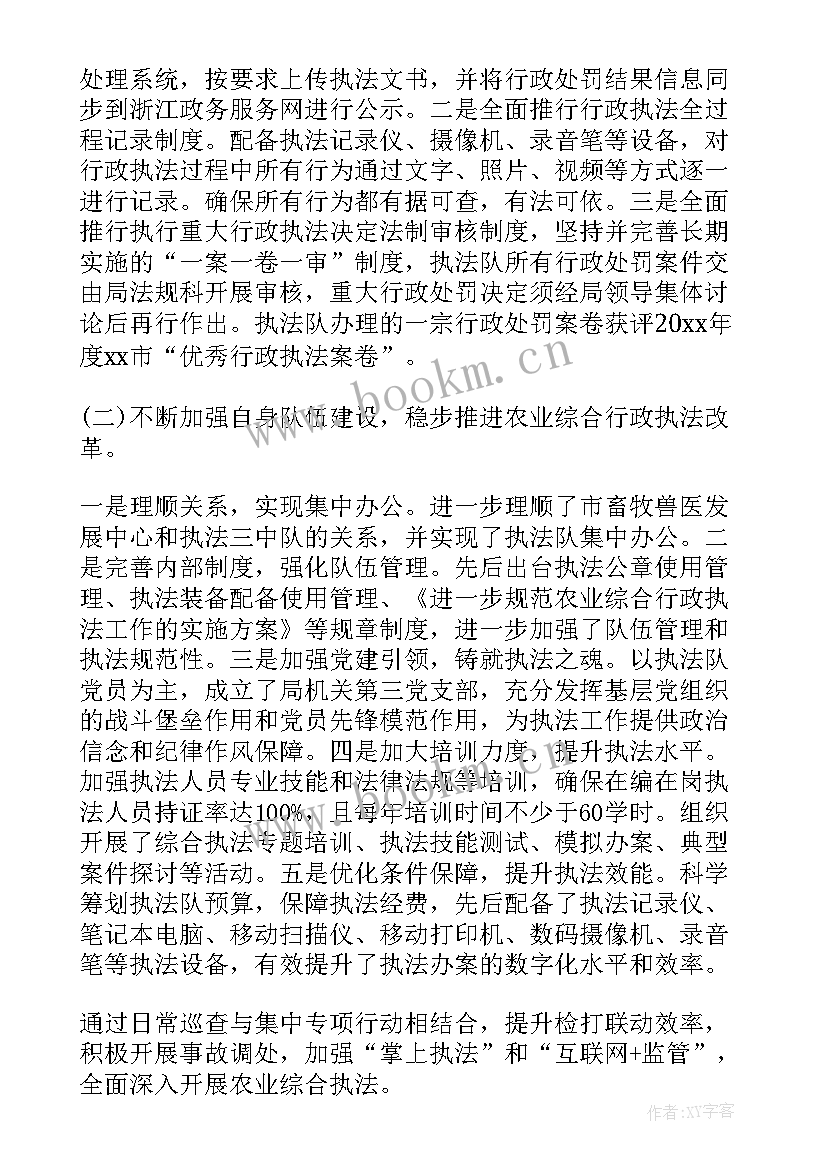 2023年文化综合行政执法工作总结 县综合行政执法局上半年工作总结和下半年工作计划(优秀8篇)