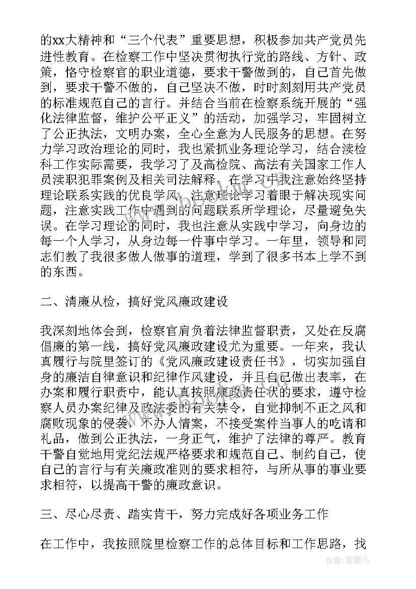 转业干警工作总结 司法干警党风廉政工作总结(大全5篇)