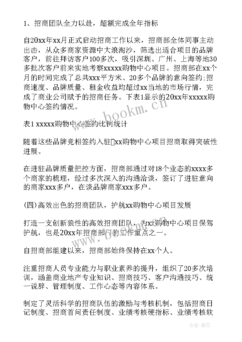 2023年招商工作计划(汇总8篇)