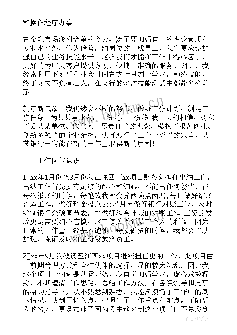 最新新出纳工作总结报告 新出纳人员年终工作总结(汇总8篇)