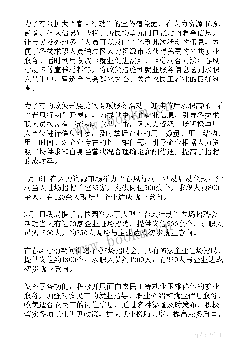 2023年社区清风行动 春风行动工作总结(优秀5篇)