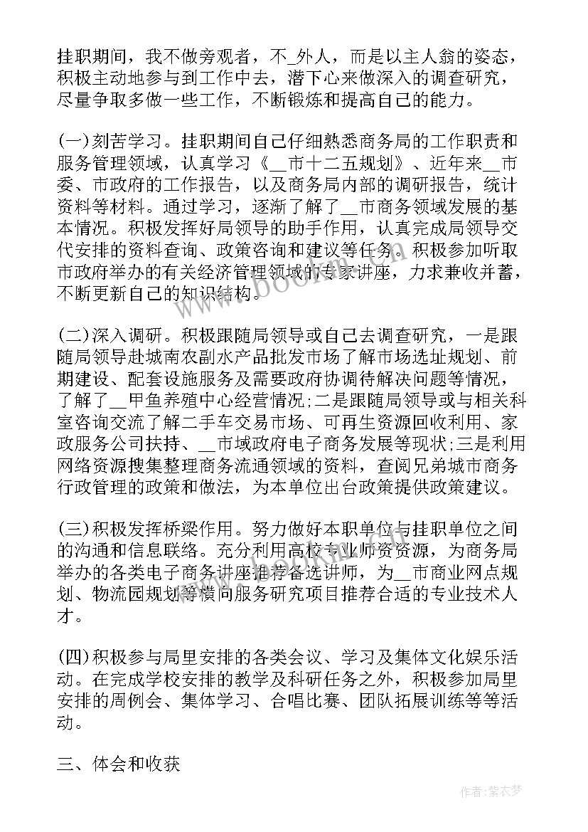 2023年锻炼活动总结 挂职锻炼工作总结(通用5篇)