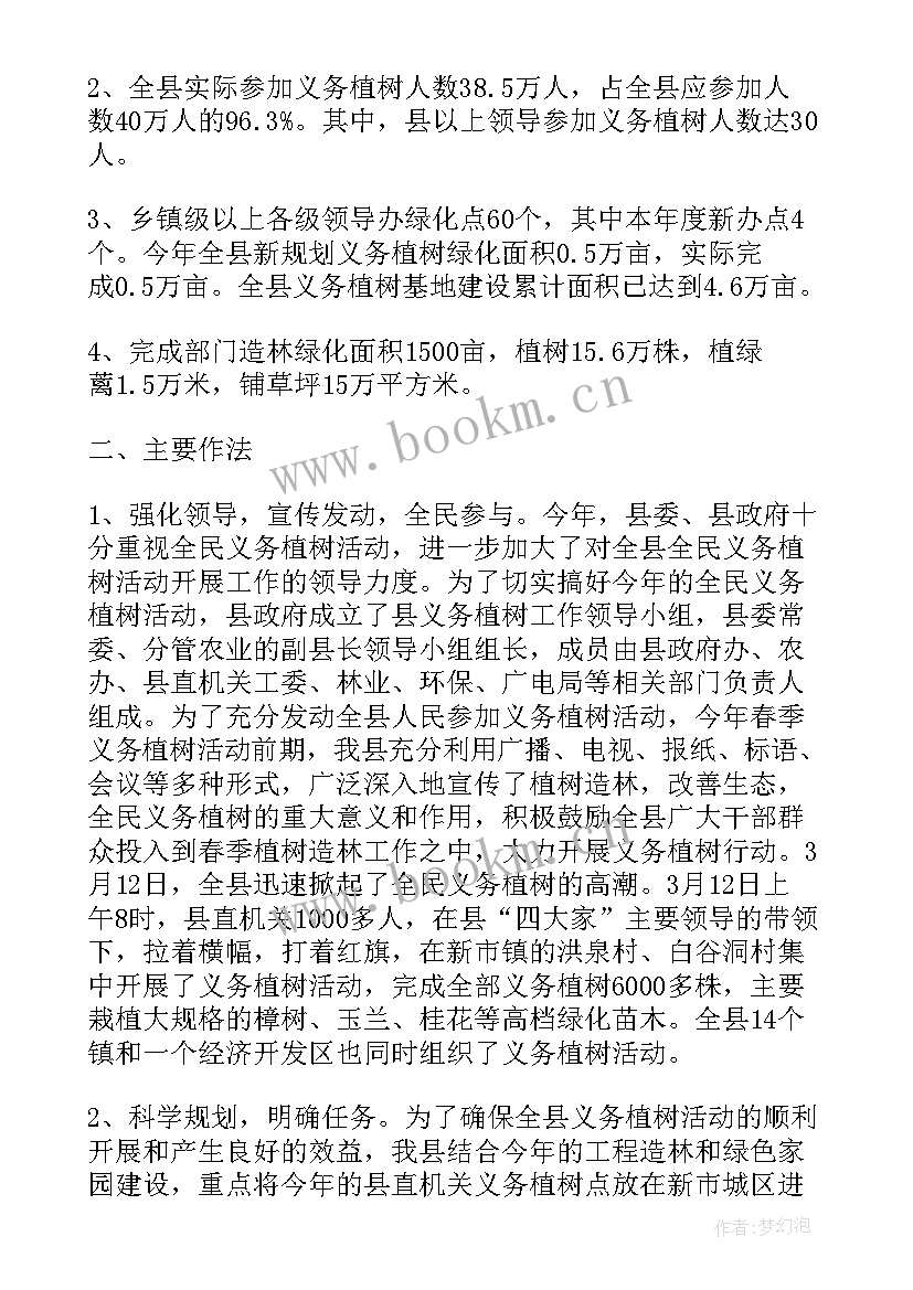 绿化春季工作总结报告 绿化工作总结(实用6篇)