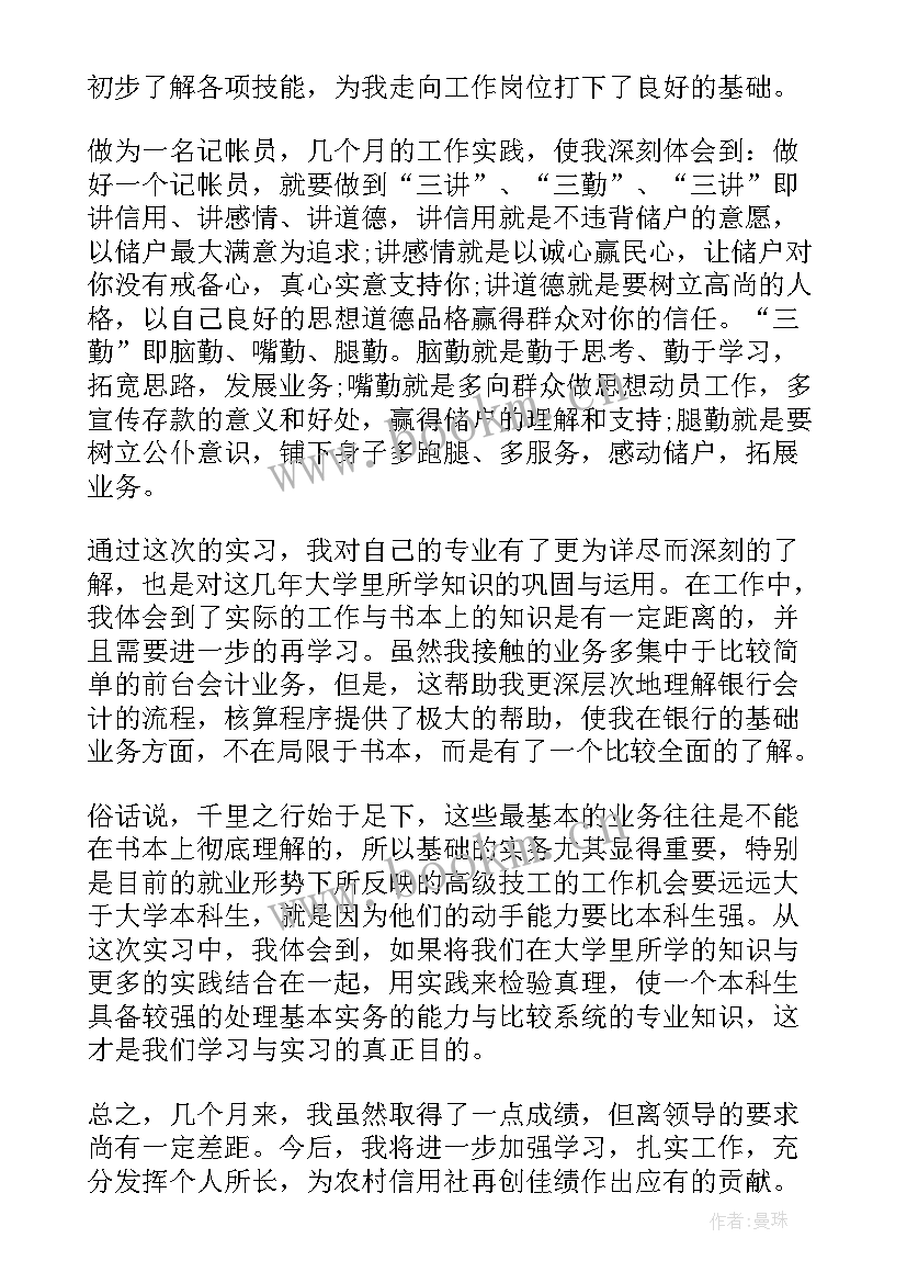 最新记账日报工作总结(优质5篇)