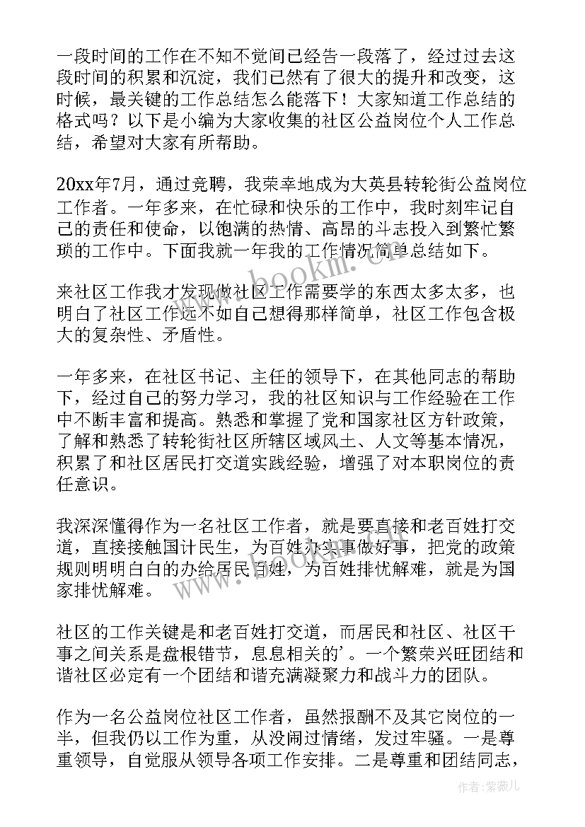 党支部公益岗位工作总结报告(精选5篇)