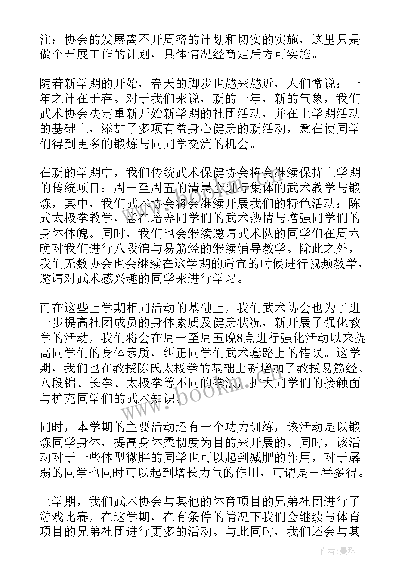 武术协会工作总结计划报告(模板10篇)