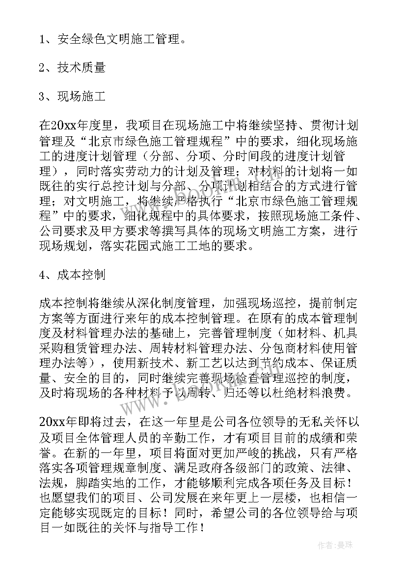 2023年项目整体工作总结(模板10篇)