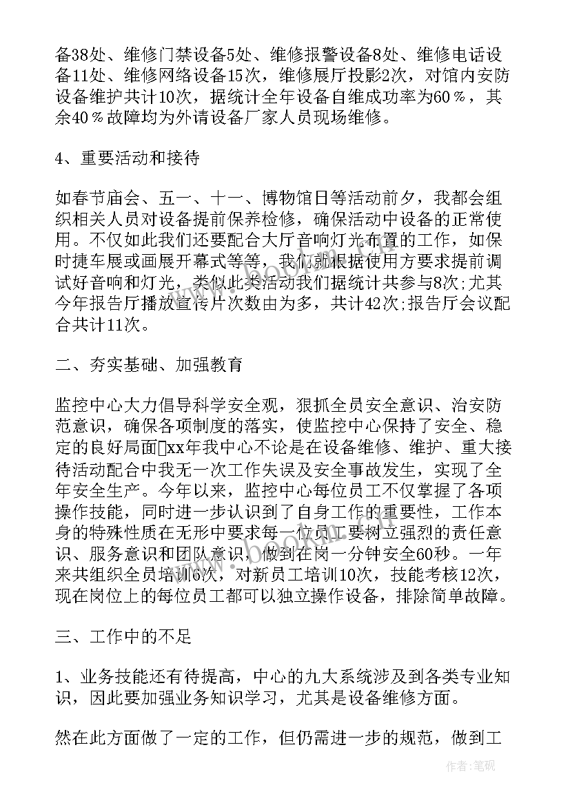 最新监控工作总结(实用6篇)