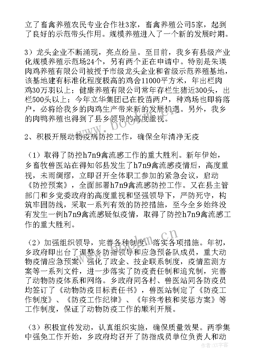 最新基层兽医个人工作总结(实用8篇)