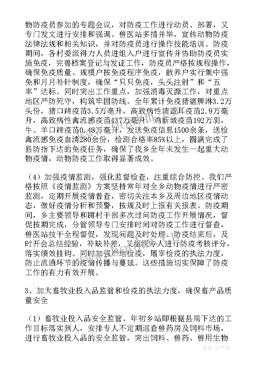 最新基层兽医个人工作总结(实用8篇)