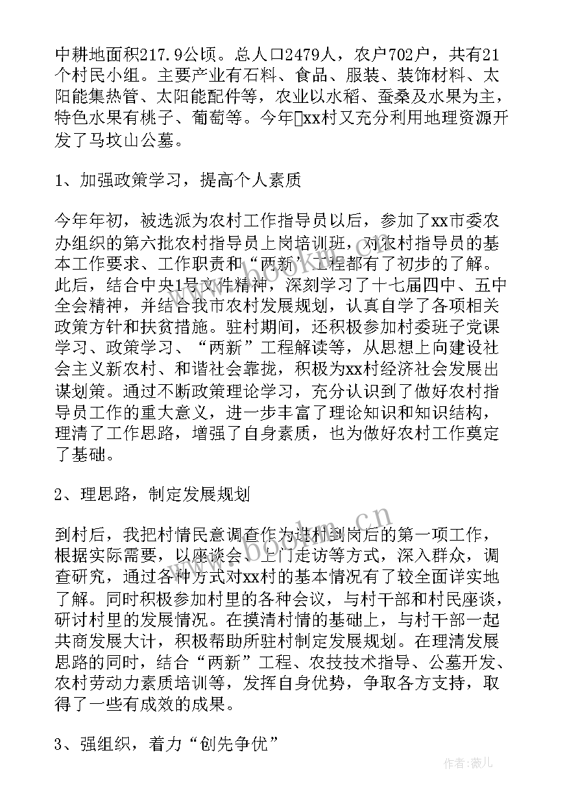 2023年驻村挂职工作总结 驻村干部工作总结(精选7篇)