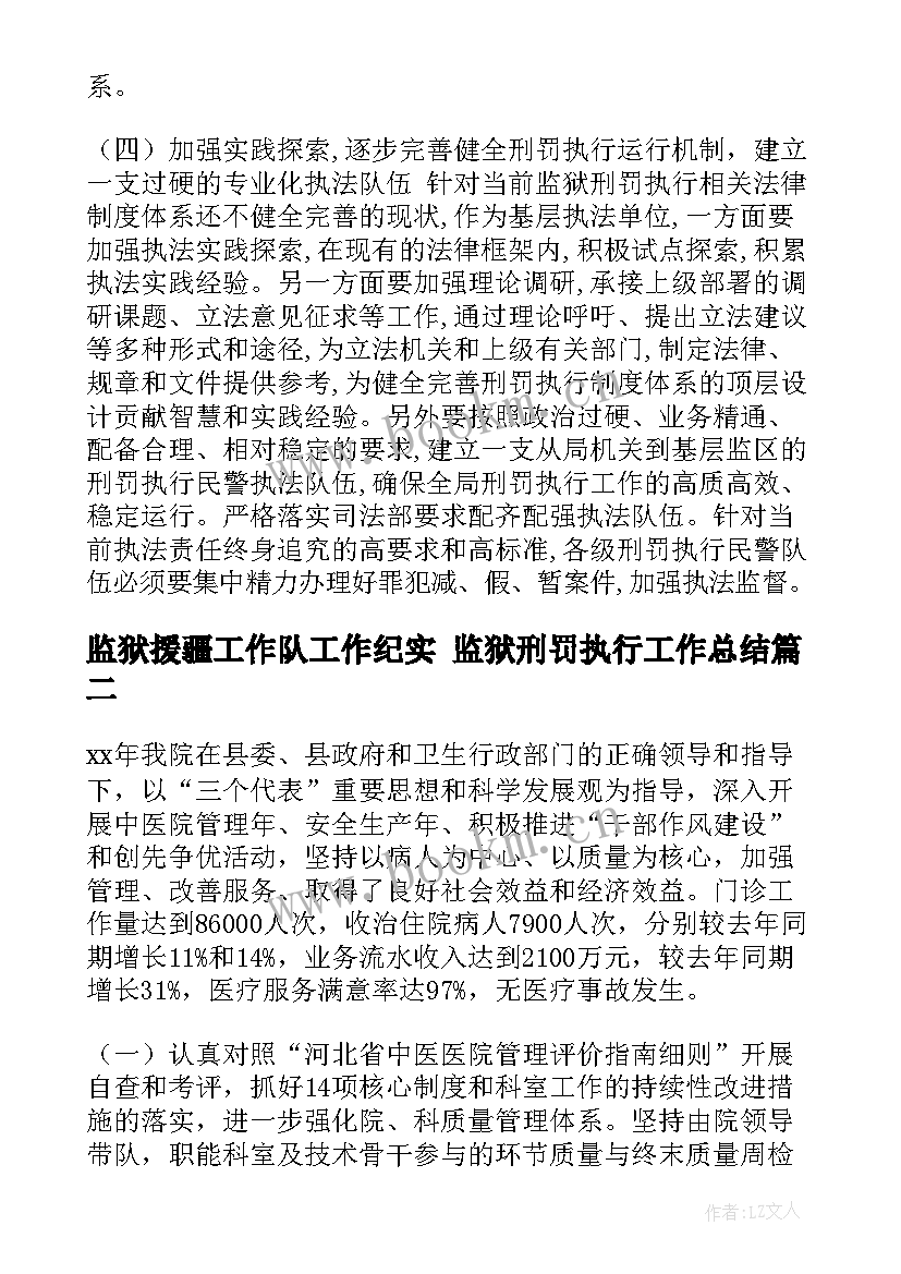 最新监狱援疆工作队工作纪实 监狱刑罚执行工作总结(模板9篇)