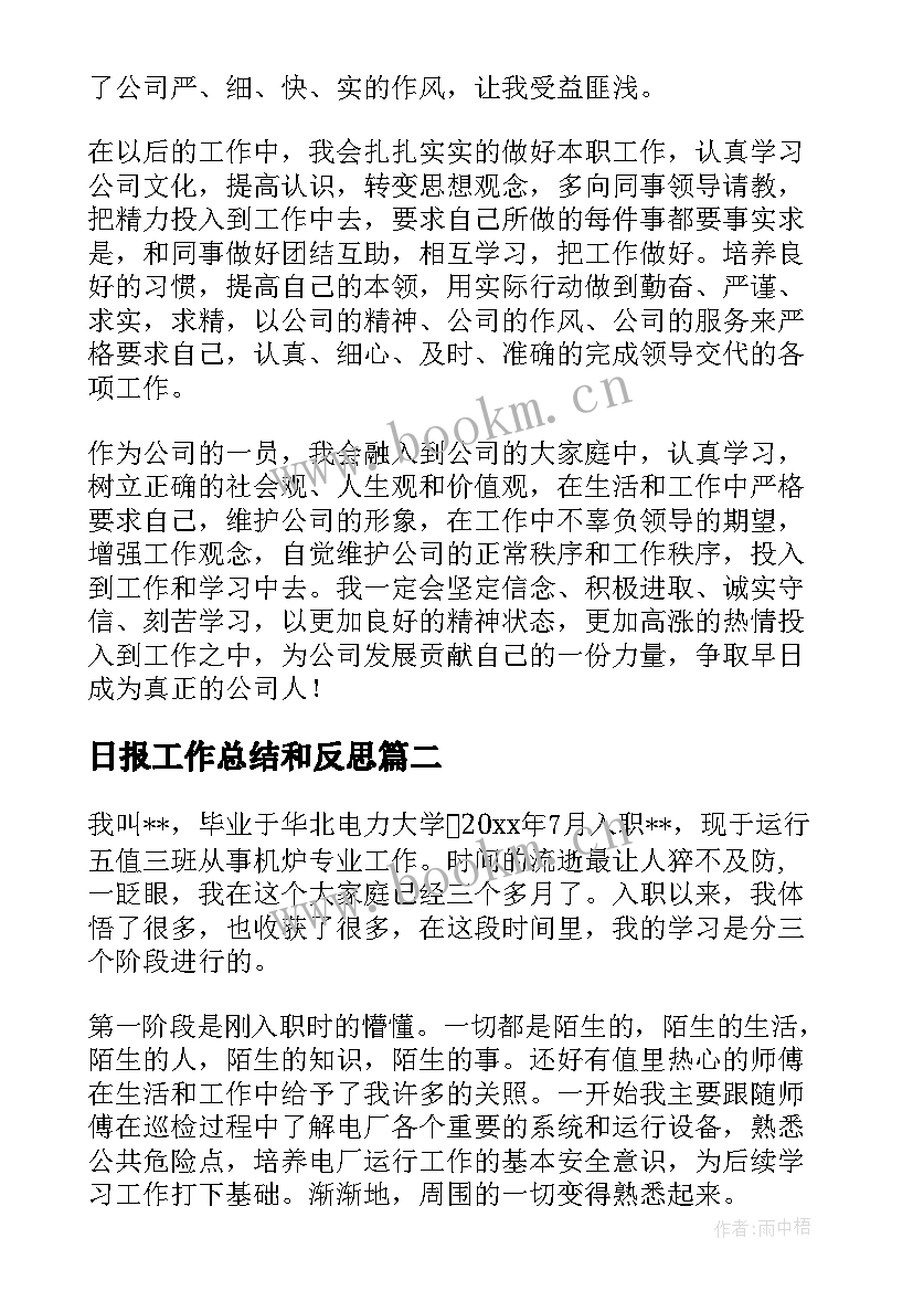 2023年日报工作总结和反思(模板5篇)