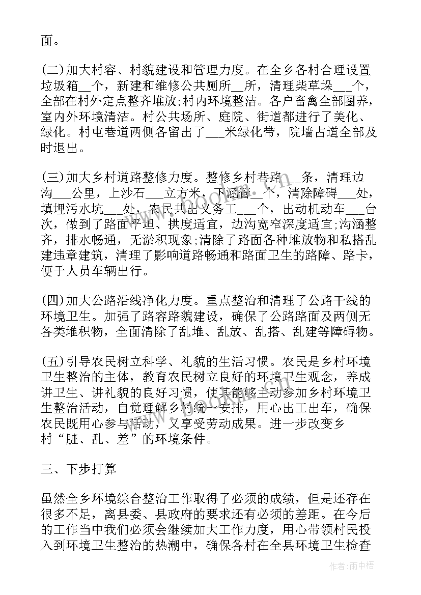 2023年卫生领域专项整治工作总结(实用8篇)