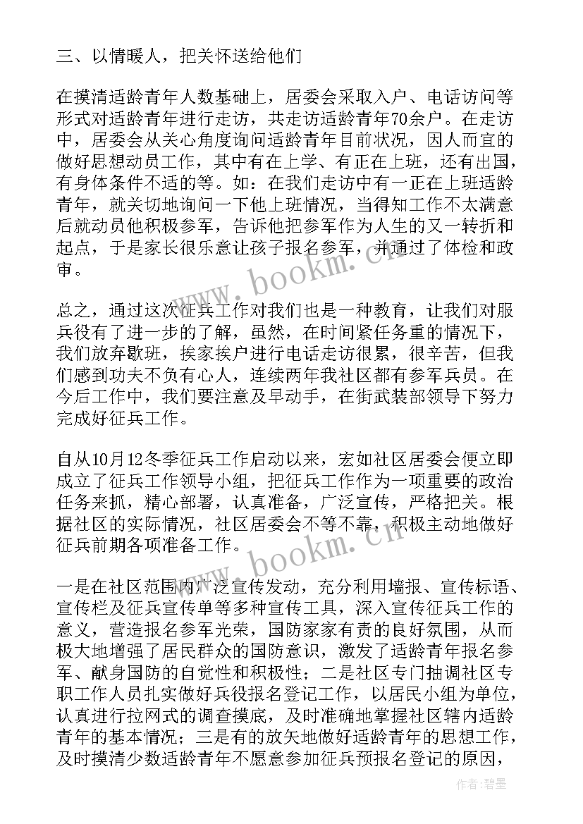 公安征兵政审工作总结(大全5篇)