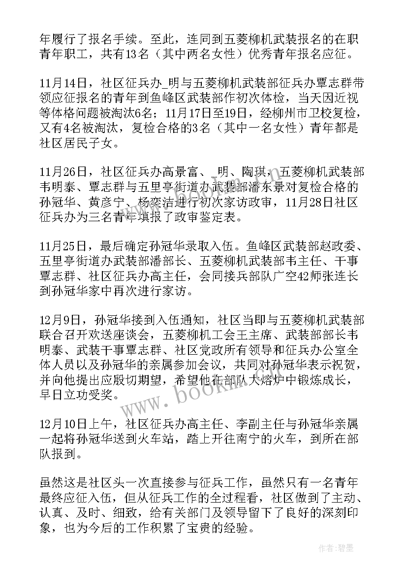 公安征兵政审工作总结(大全5篇)