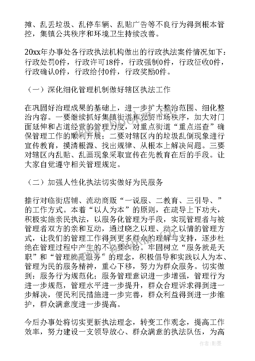 2023年执法工作情况总结(精选10篇)