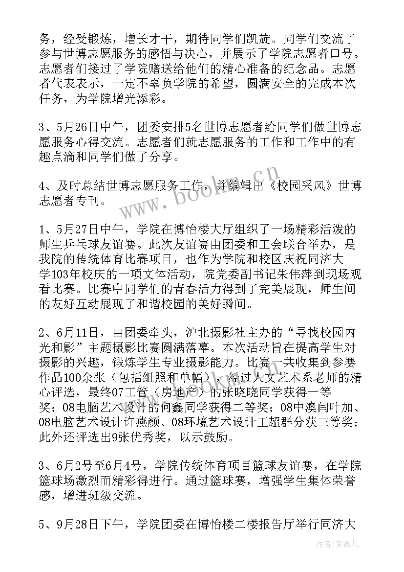 2023年干好团委工作总结 团委工作总结(优秀6篇)