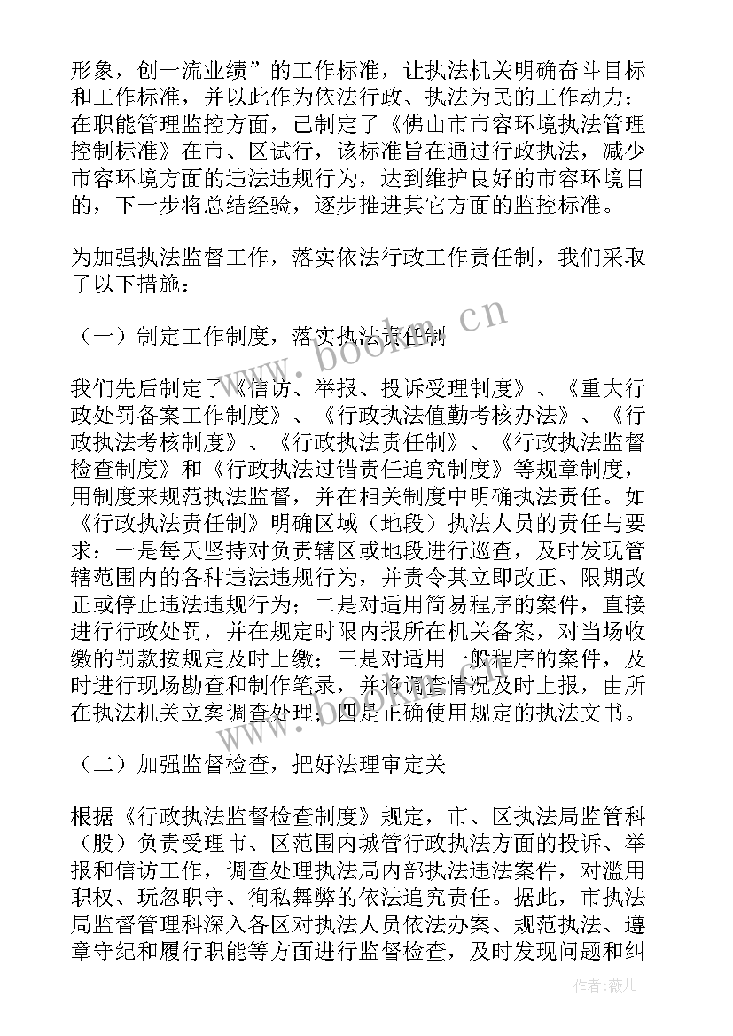 最新执法局工作总结和明年计划(汇总10篇)