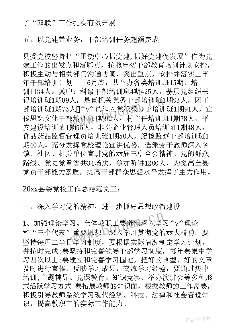 最新群团工作总结 党校及群团工作总结(精选5篇)