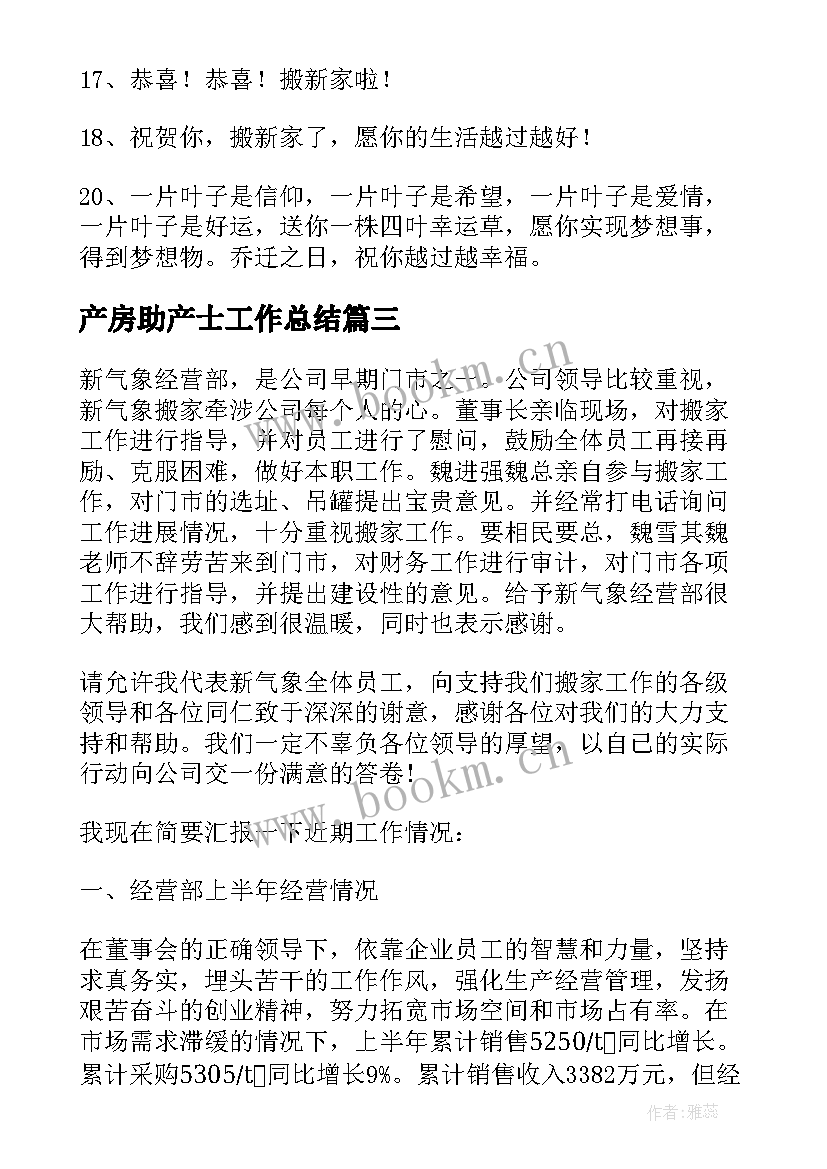 2023年产房助产士工作总结(大全5篇)