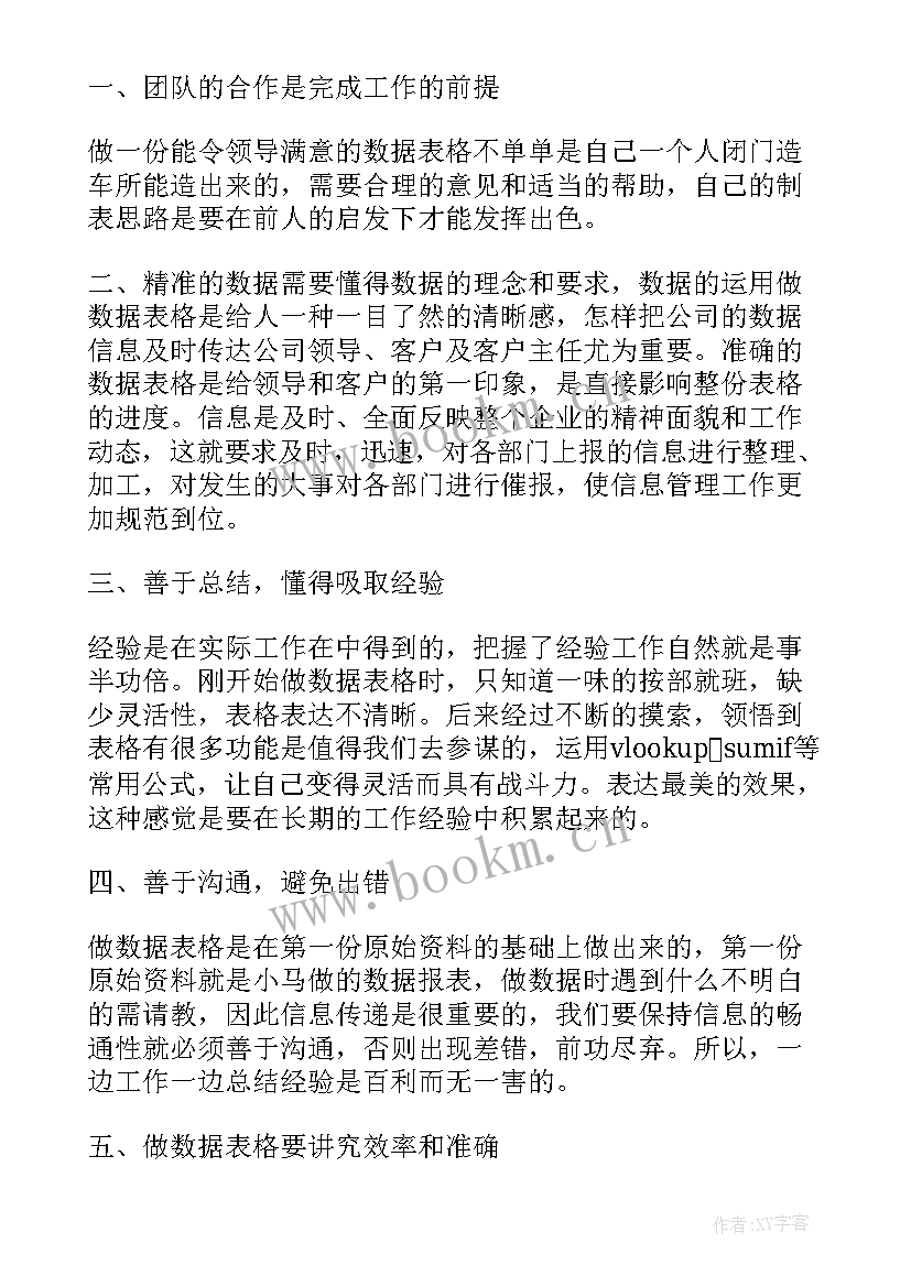 业务数据岗 数据分析工作总结(实用10篇)