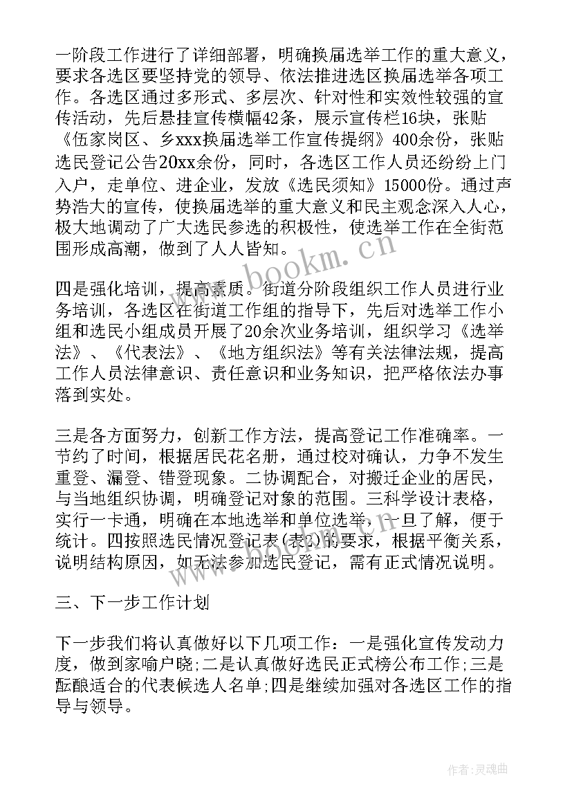 2023年选举工作总结报告(优秀10篇)