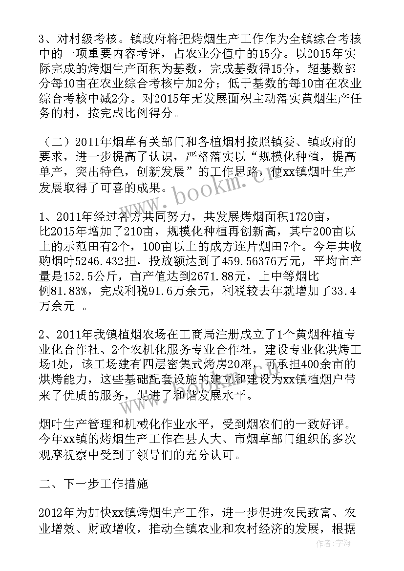 2023年烤烟办工作总结报告(汇总5篇)