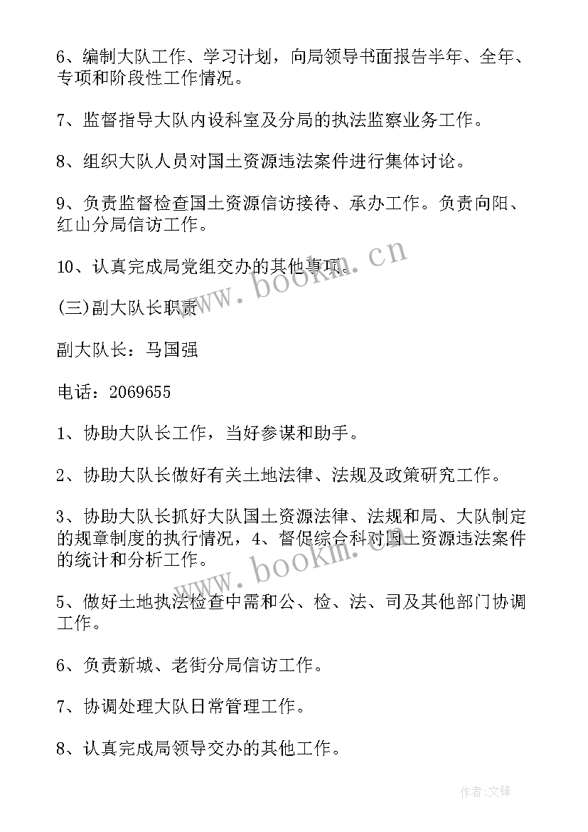 国土执法大队个人总结 国土执法监察个人岗位职责风险(优质5篇)