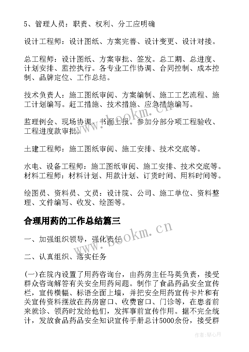 2023年合理用药的工作总结(精选6篇)