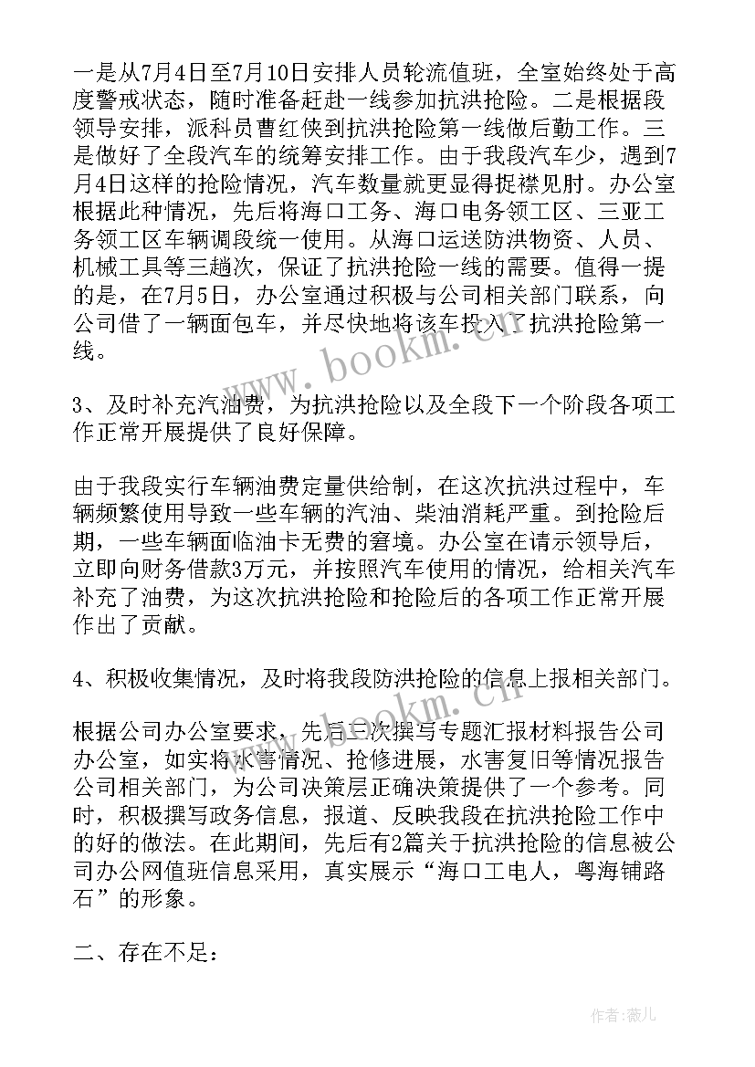 2023年抗洪救灾工作总结 防灾减灾工作总结(模板8篇)