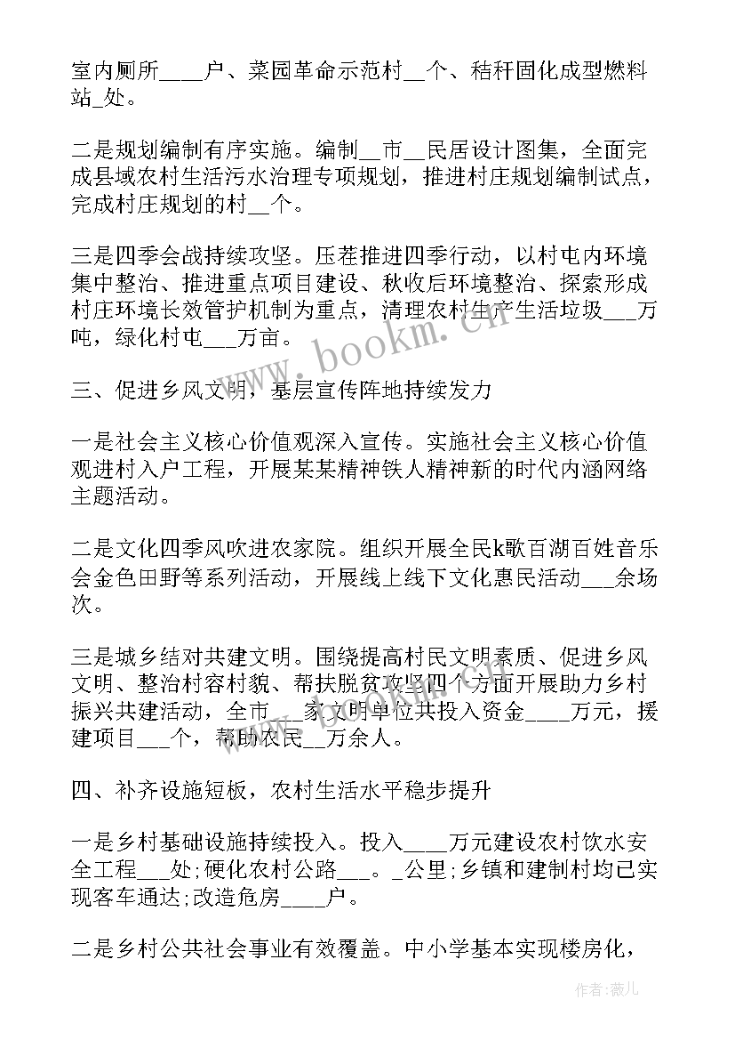 2023年乡村年度工作总结(通用8篇)