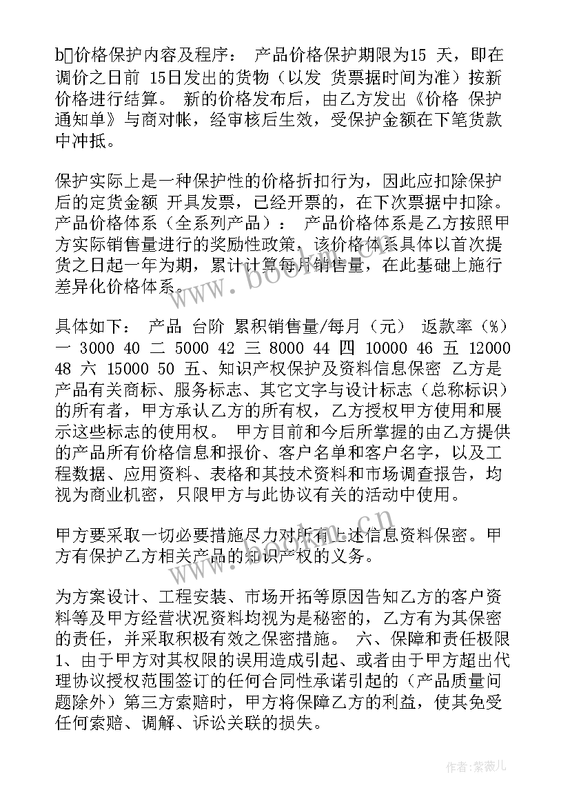 销售返利合同(优秀7篇)