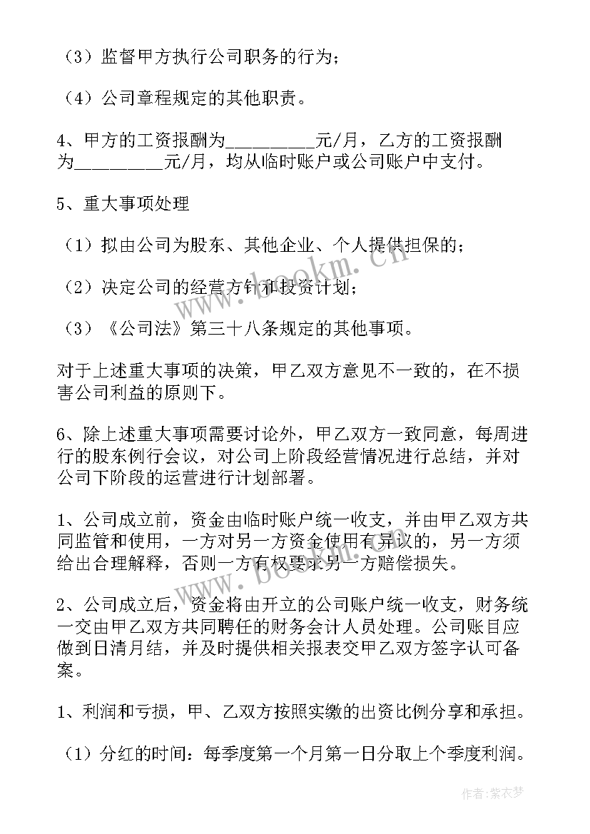 最新合伙开店房租处理 两人投资开店合伙合同(模板5篇)