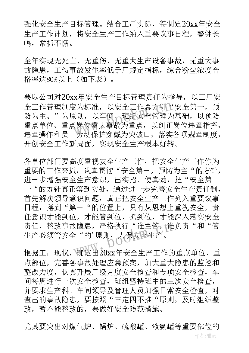 2023年工厂新的一年工作计划(精选7篇)