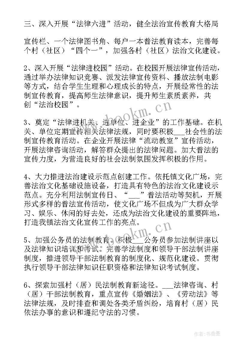 最新样板站建设 推进法治乡村建设工作计划(实用5篇)