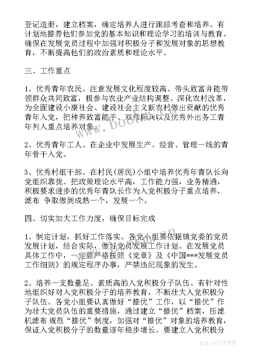 发展党员计划 社区发展党员工作计划(实用7篇)