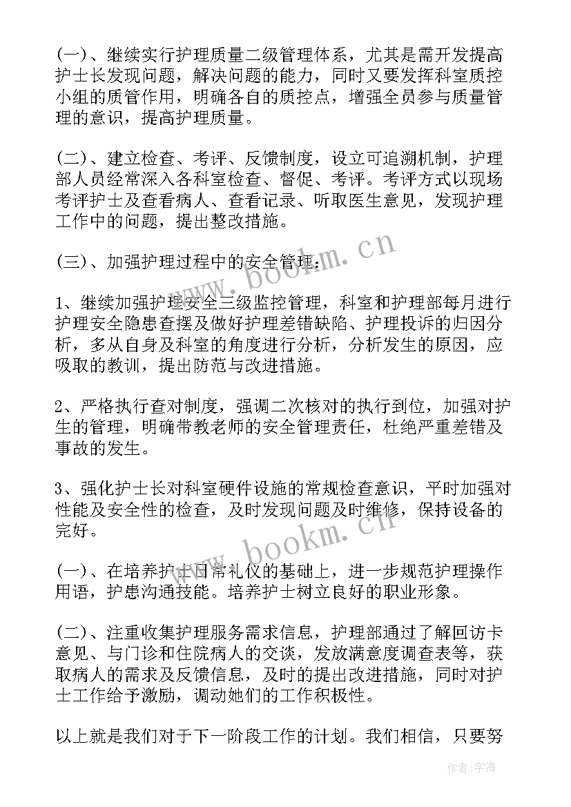 2023年医院护士工作计划(优质10篇)