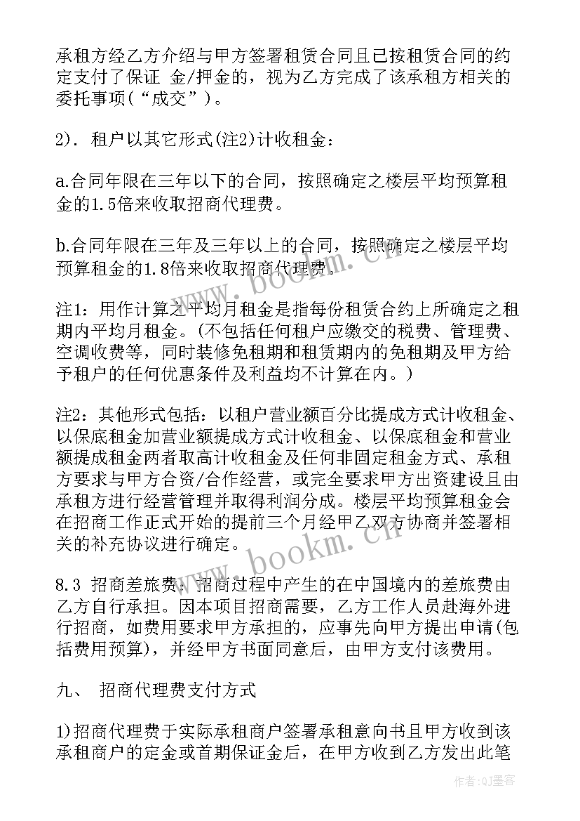 商铺招商合同(大全6篇)