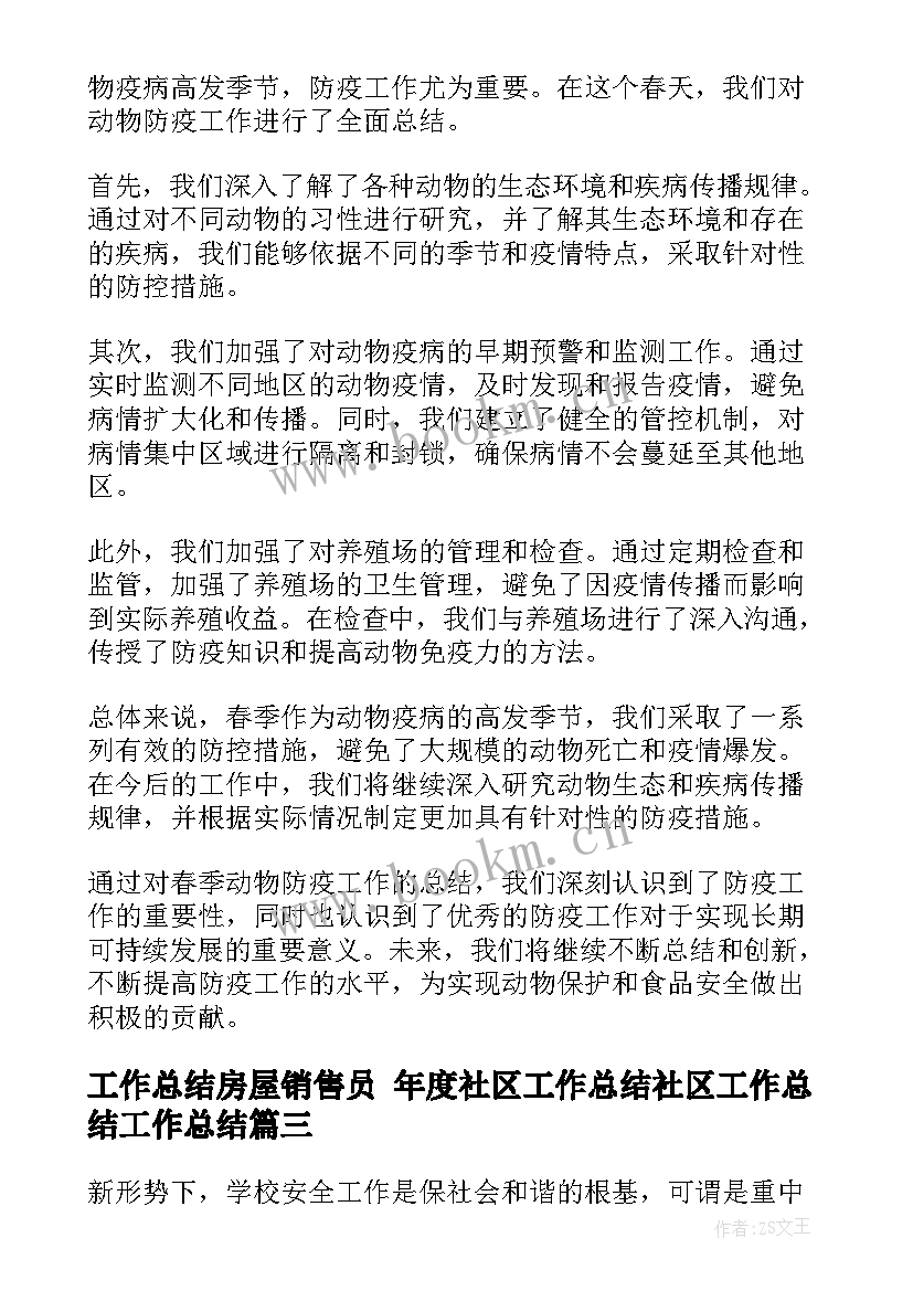 工作总结房屋销售员 年度社区工作总结社区工作总结工作总结(模板7篇)