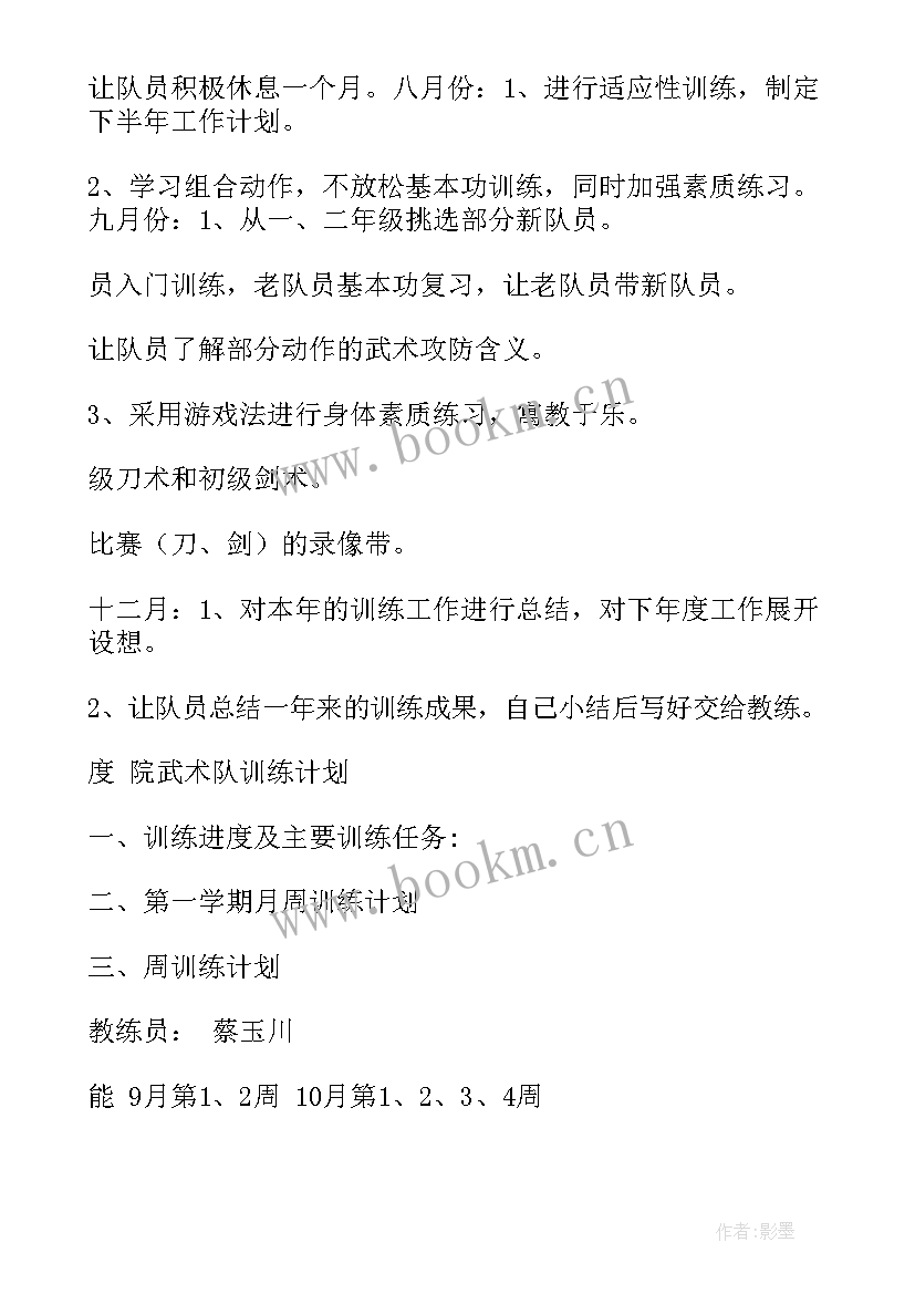 最新武术年终总结 武术协会工作计划(优质10篇)